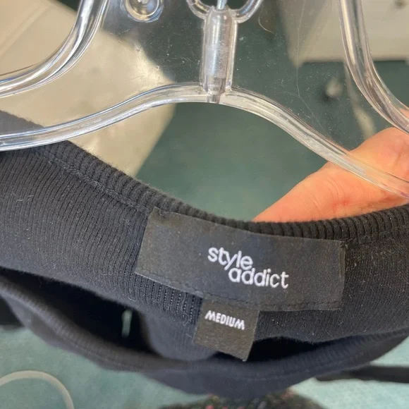 STYLE ADDICT LONG SLEEVE RIBBED ROMPER BODYSUIT Sz M - Picture 7 of 7